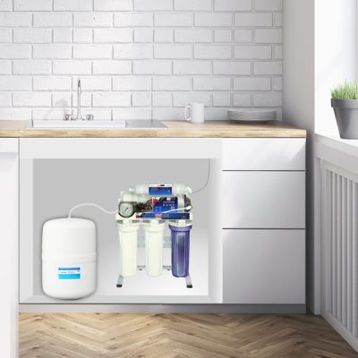 Under the sink Demo Reverse Osmosis 6 Stage Drinking Water purification Filter System